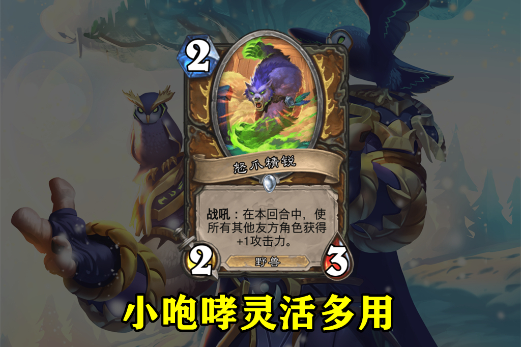 炉石传说:德鲁伊新版本有点猛,5张新卡把“野兽流”盘活了