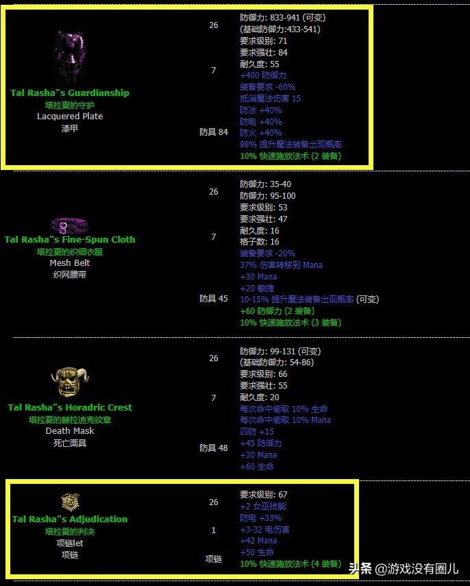 20年精华!暗黑2重制最难刷到、最有用装备盘点,附掉落场景