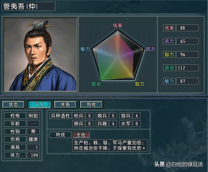 三国志11:各属性之最武将大盘点!(血色、逐鹿)
