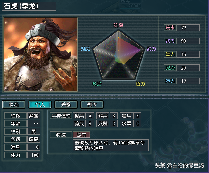三国志11:各属性之最武将大盘点!(血色、逐鹿)