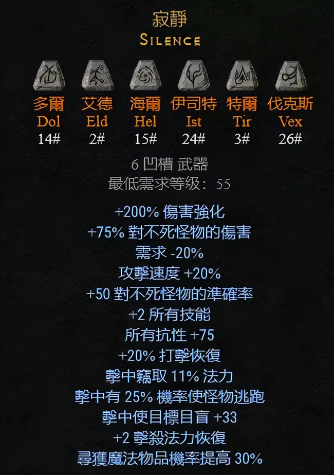 武器:弓&弩可以制作的符文之语,暗黑2重制版