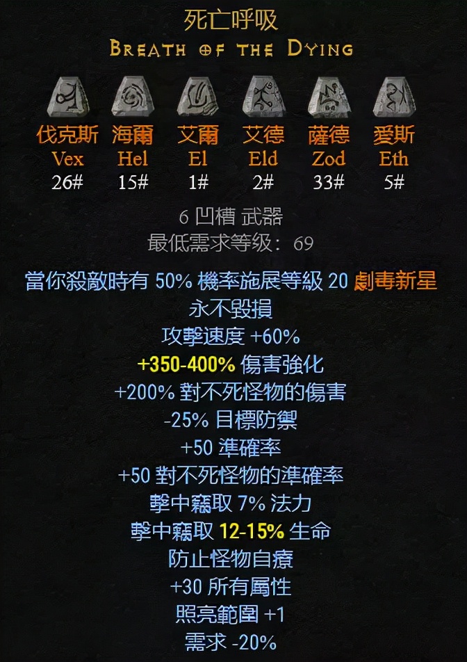 武器:弓&弩可以制作的符文之语,暗黑2重制版