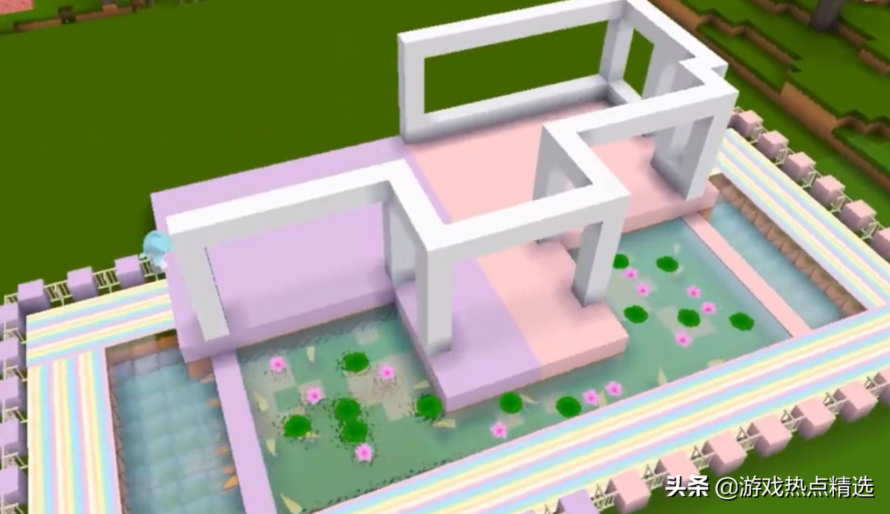 迷你世界：如何搭建颜色对称梦幻别墅？掌握这栋别墅搭建方法即可