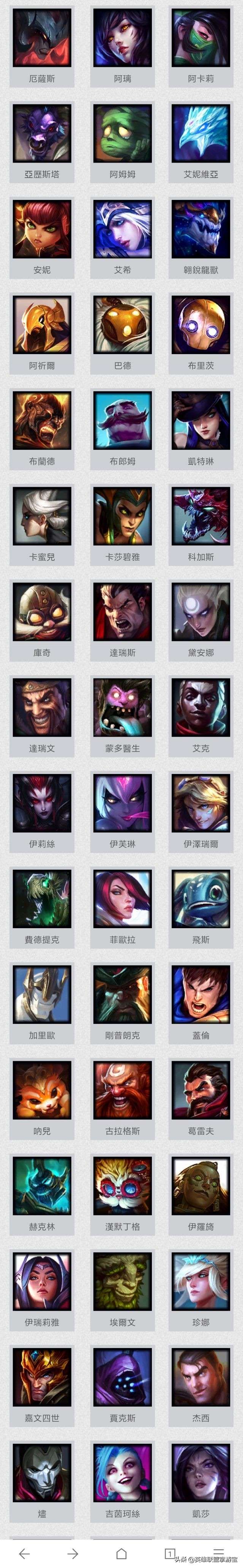 lol台服英雄名字介绍（lol好听英雄名字大全）-