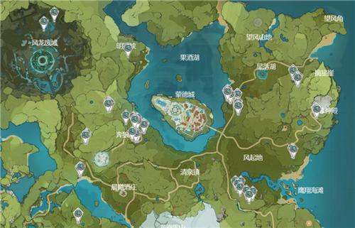 原神小灯草位置图(小灯草材料刷新分布图)--第1张 原神小灯草位置图(小灯草材料刷新分布图)--第1张