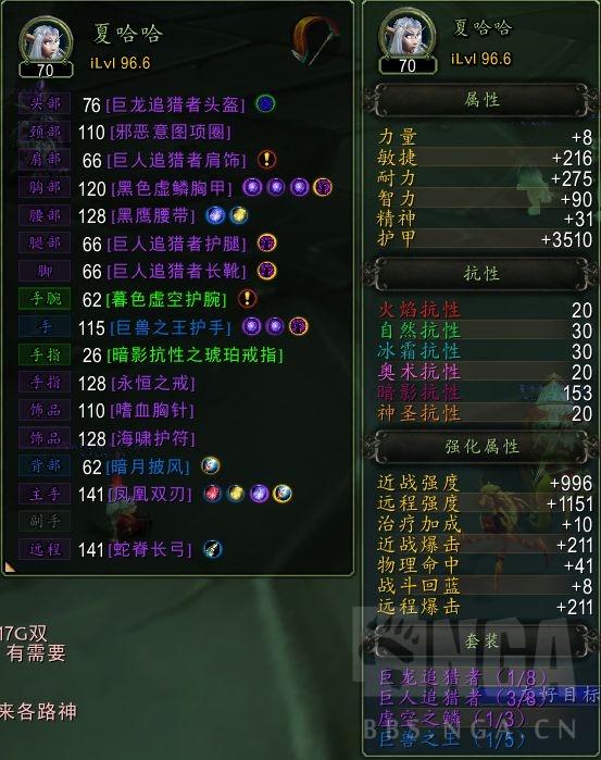魔兽世界猎人暗属性抗性怎么堆(猎人暗抗搭配攻略分享)--第2张