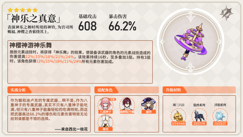 原神鹿野院平藏武器怎么搭配（平藏武器搭配推荐）--第3张