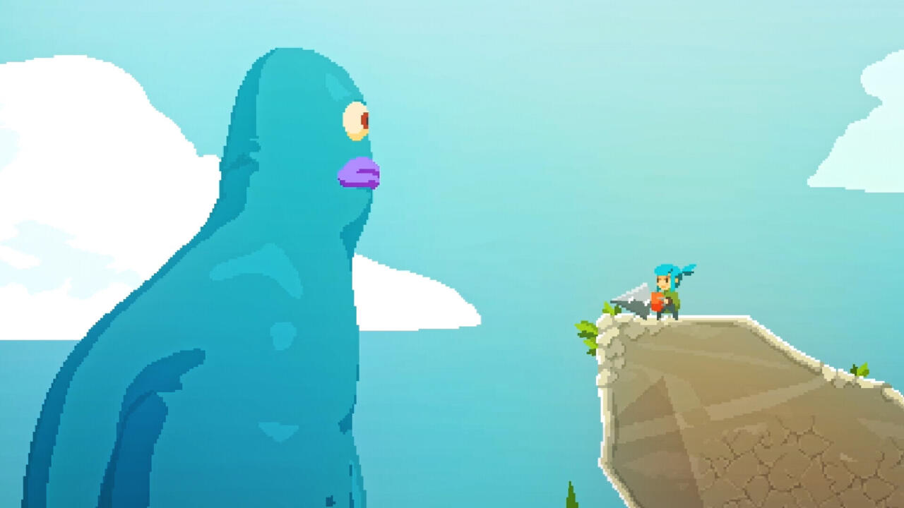 This gentle giant is one of the fantastical creatures in Pepper Grinder.